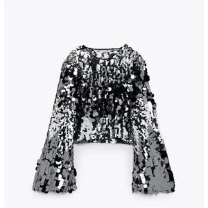Zara sequin top